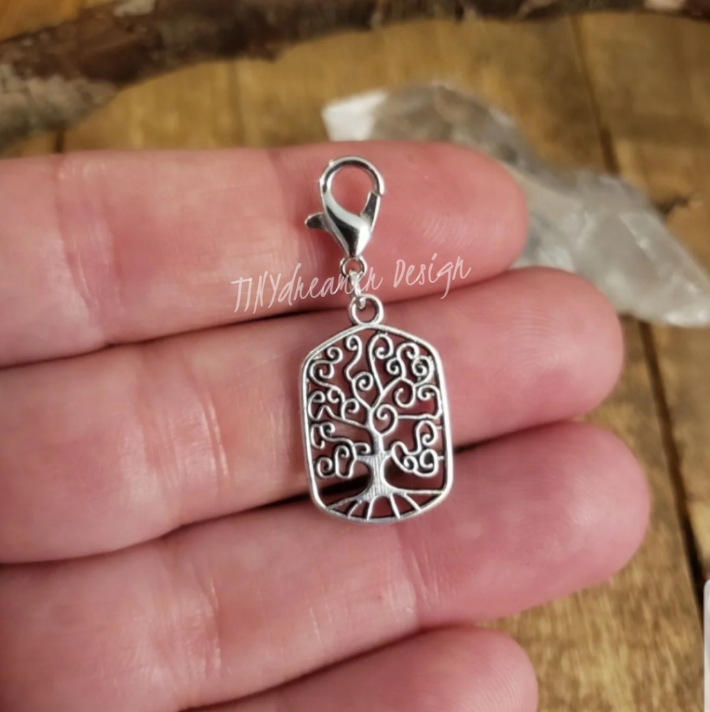 Tree Of Life Charm For Memory Family Tree Charm Bracelet Nature Wiccan Bag Clip